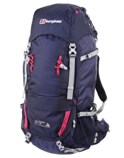 Womens Wilderness 60 Plus 15 Rucksack - Evening Blue Dark Cerise